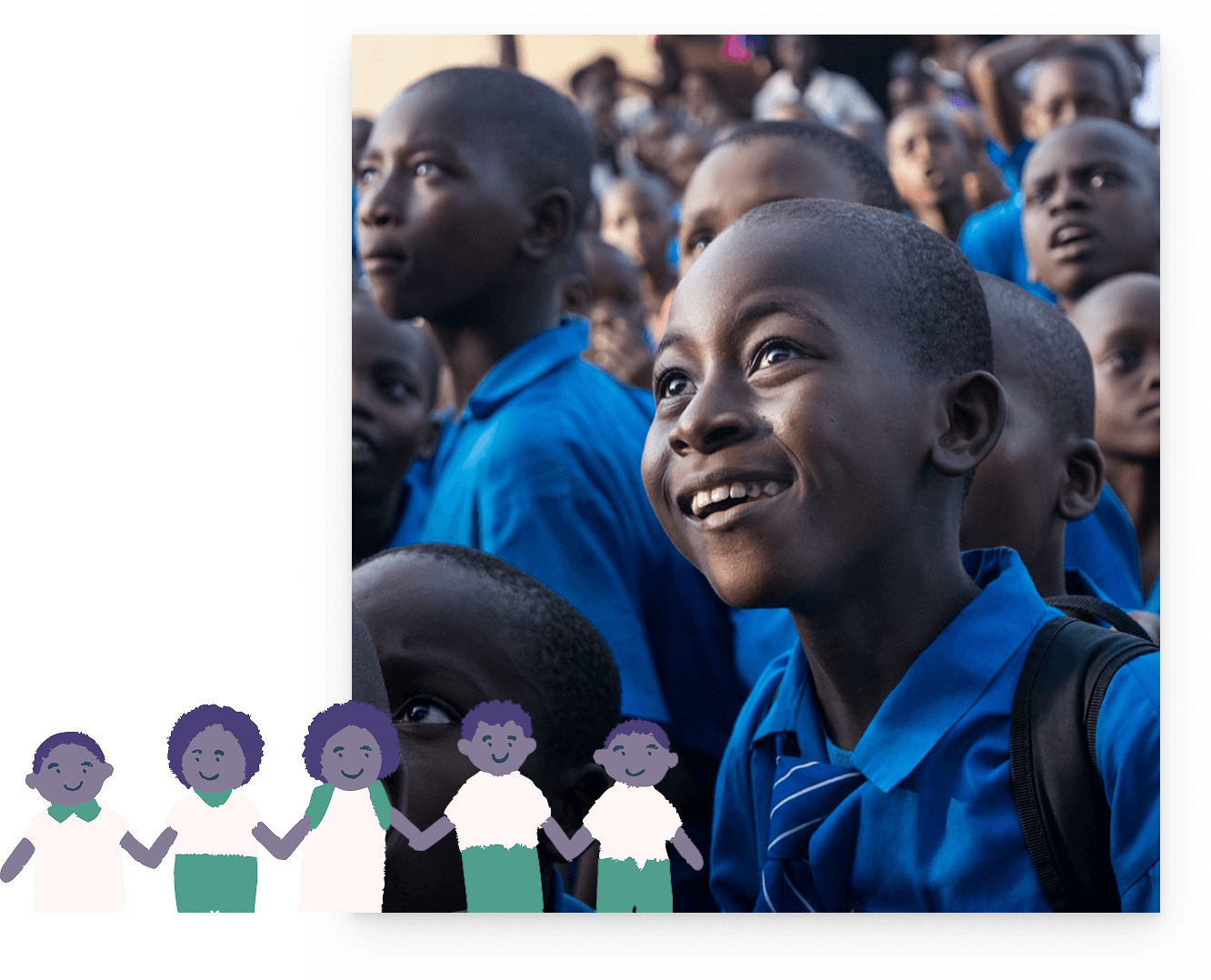 students kids smiling