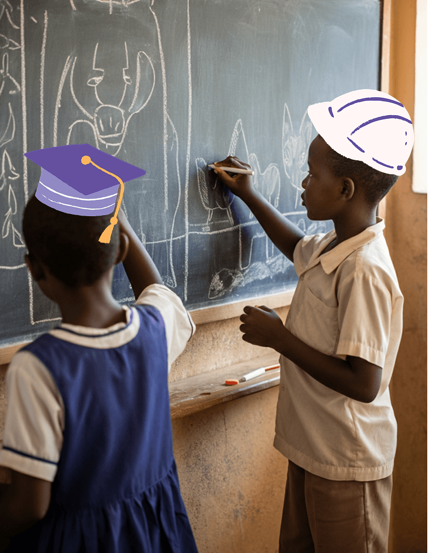 Kids at school